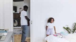 Notes on Being a Man - man choosing clothes for his daughter | Trending HD Video