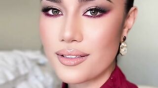 A cinematic beauty look inspired by Avatar 3: Fire and Ash. @suchaaata Soft brown nude skin, lifted