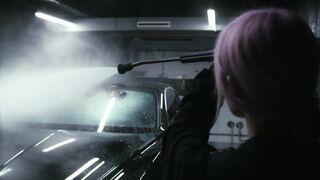 The Pioneer Woman - a woman cleaning the car | Trending HD Video