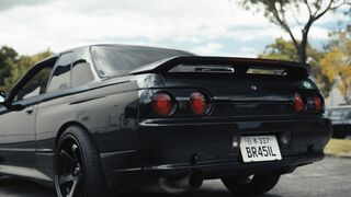 Carpet - sleek black car in outdoor parking lot scene | Trending HD Video