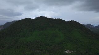 4K Computer Monitor - breathtaking aerial view of green mountain | Trending HD Video