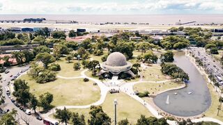 aerial view of buenos aires planetarium park | Professional HD Video