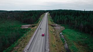 carnegie mellon - red car on the road | Trending HD Video