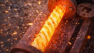 Satisfying Damascus Steel Making Process! ????