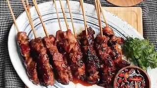 Sweet Chicken Satay Recipe with Spices