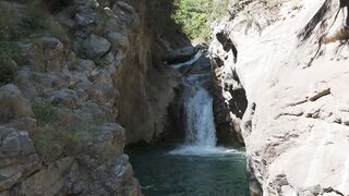 4K resolution - scenic aerial view of waterfall in pakistan | Trending HD Video
