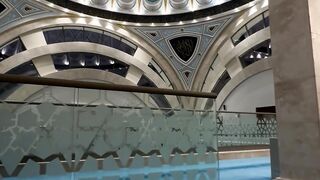 majestic mosque interior with ornate dome | Professional HD Video