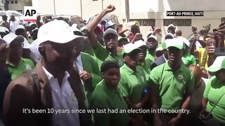 A record number of political parties register for Haiti's first election in a decade
