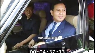 momen pak Prabowo Subianto menyapa wartawan tahun 1998an