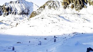 Winterhalter - sunny winter mountain landscape panoramic view | Trending HD Video