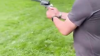 I was hit by a pistol
