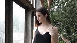 Woman Within - a young female model walking in a hothouse full of green plants | Trending HD Vi