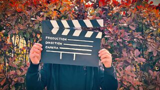 4K resolution - cinematic clapperboard in autumn foliage | Trending HD Video
