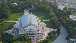 4K resolution - stunning aerial view of hindu temple in india | Trending HD Video