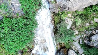 4K Computer Monitor - aerial view of taghan waterfall in pakistan | Trending HD Video