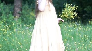 The Bold and the Beautiful - a woman in a yellow dress walking through a field | Trending HD Vi