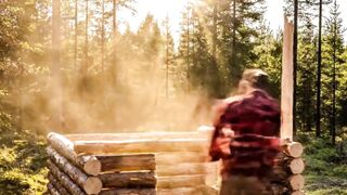 Tiny Survival Hut Build