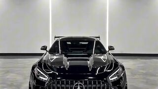 Black glossy mercedes benz