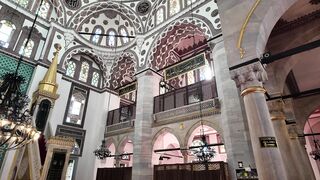 intricate interior of an ottoman mosque | Professional HD Video