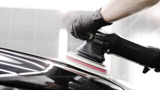 Electric car - polishing a car | Trending HD Video