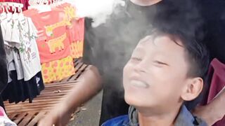 Come on, guys, watch it until it's finished, this snack gives off smoke, ????????????