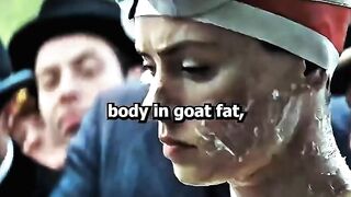 The girl tries to set a world record