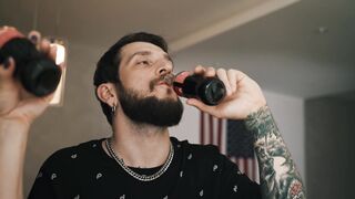 Funnyfuzzy - man drinking soft drink | Trending HD Video