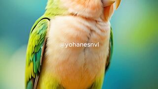 Tiny Tropical Parrot – A Colorful Moment on Your Fingertip ????✨