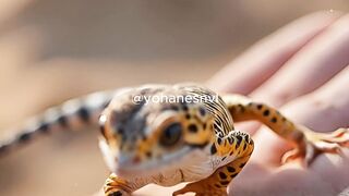 Tiny Desert Explorer – The Charm of a Little Gecko ????✨