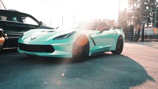 Scarred - chevrolet corvette c8 next to muscle car | Trending HD Video