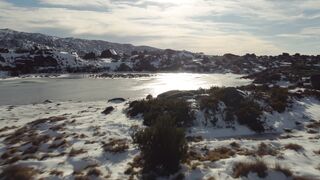 Winter Coat - drone footage of snowy hills and frozen water | Trending HD Video 2