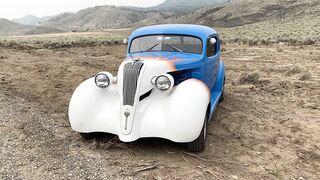 Electric car - a customized car parked on the roadside | Trending HD Video