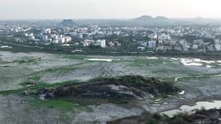 4K resolution - aerial view of cityscape at dusk | Trending HD Video