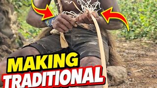 Primitive Bow Making in the Wild! ???? Amazing Survival Skill