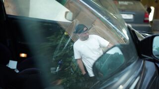 Scarred - reflection of a man opening the hood of a car | Trending HD Video