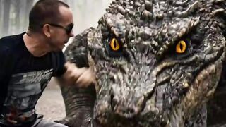 Epic Battle: Man vs Crocodile Monster