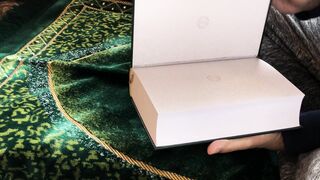 a person reading a quran | Professional HD Video