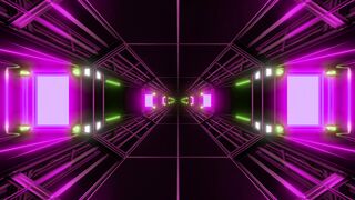 4K resolution - an octagon tunnel | Trending HD Video