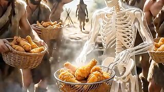 What if sold fried chicken in stone age