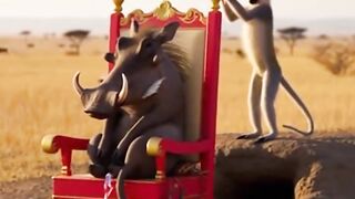 King kasongo on his throne