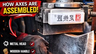 “Axe Factory Process – Satisfying Assembly!”