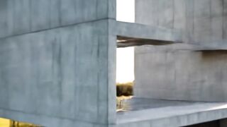 Minimalist Concrete Cube Villa