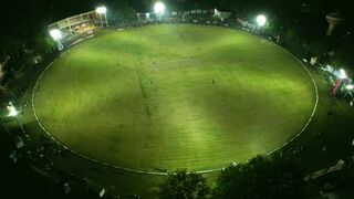 4K Computer Monitor - aerial night view of cricket match in india | Trending HD Video