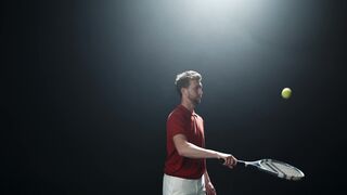 DICK S Sporting Goods - man standing and tossing tennis ball | Trending HD Video