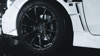 Scarred - close up view of a sports car front wheel | Trending HD Video
