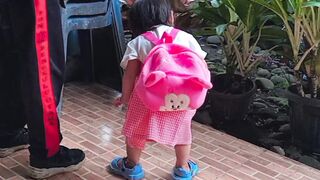 Are you ready to go to school, guys? The little brother and his brother are ready ❤️❤️❤️