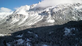 4K Computer Monitor - stunning drone footage of snowy alpine mountains | Trending HD Video