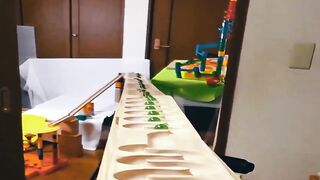 Safe, Durable & Fun! Pure Log Marble Run Construction Toy