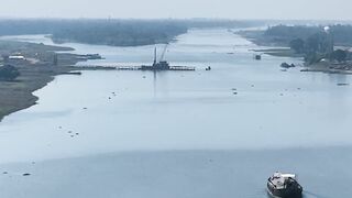 4K Computer Monitor - scenic aerial view of bangladesh river | Trending HD Video