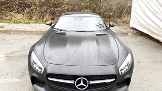 Carpet - front view of mercedes sls amg | Trending HD Video